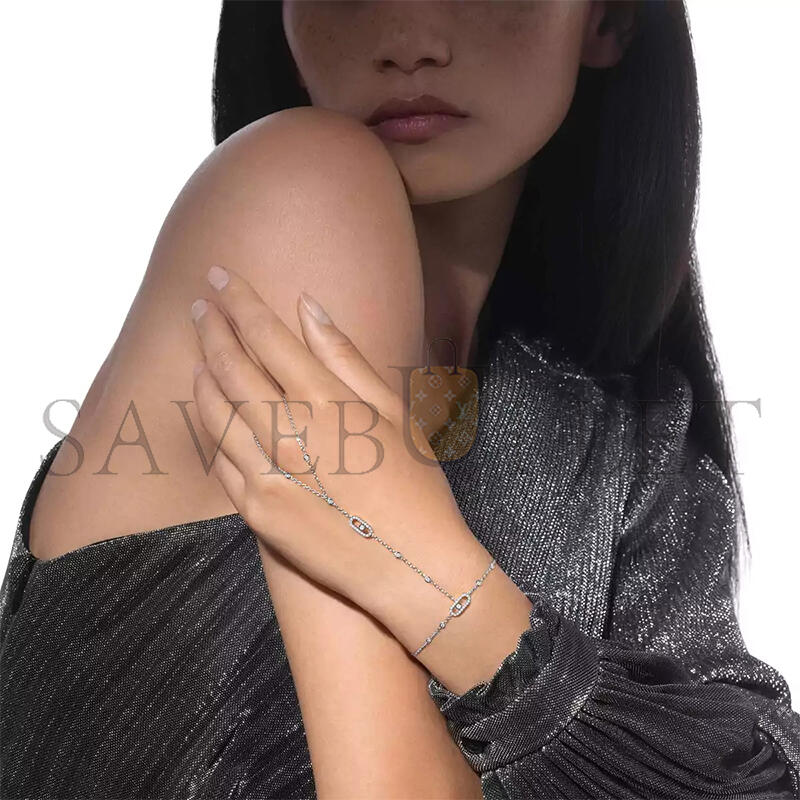 Mes1kaa move uno hand bracelet white gold d1am0nd bracelet 12021-wg